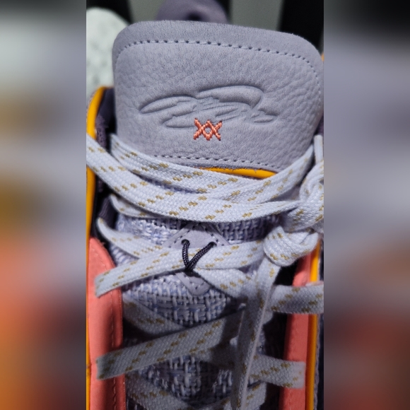 Nike Lebron 20 EP Violet Frost Purple and Gold sz 17 MENS - Picture 8 of 8